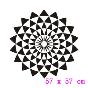 Geometrische Illusions-Lotus-Wandsticker