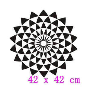 Geometrische Illusions-Lotus-Wandsticker