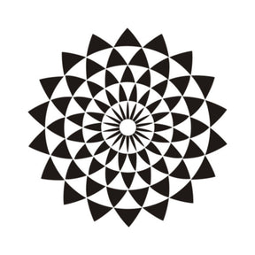 Geometrische Illusions-Lotus-Wandsticker